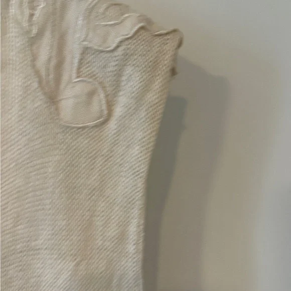 Nanette Lepore 100% Linen Embroidered Sleeveless Mixed Media Cottagecore Top - Picture 10 of 15